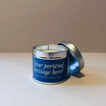 Load image into Gallery viewer, Personalised Tin Candle