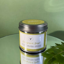 Load image into Gallery viewer, Lemongrass & Ginger Tin Candle