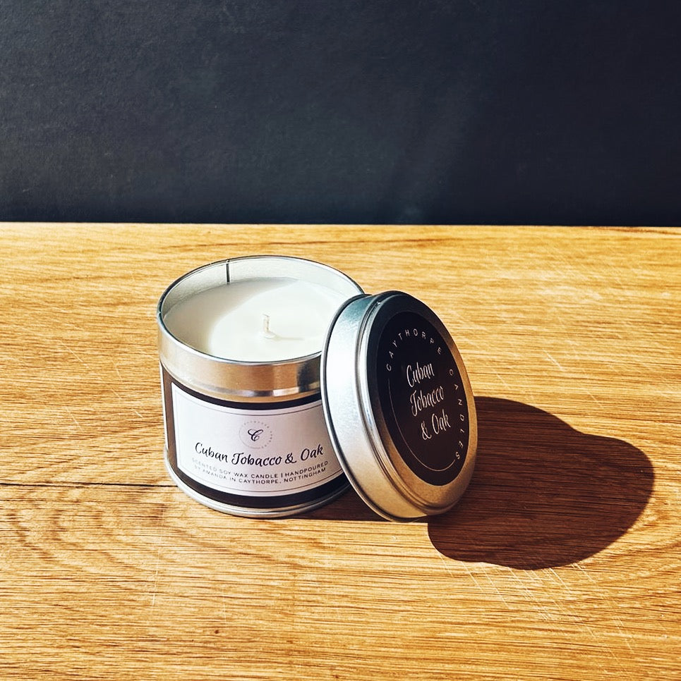 cuban tobacco candle Cigar | 100% Natural Soy Wax Candle Dont worry FYG Mini Cuban Tobacco &