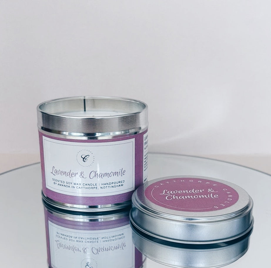 Lavender & Chamomile Tin Candle