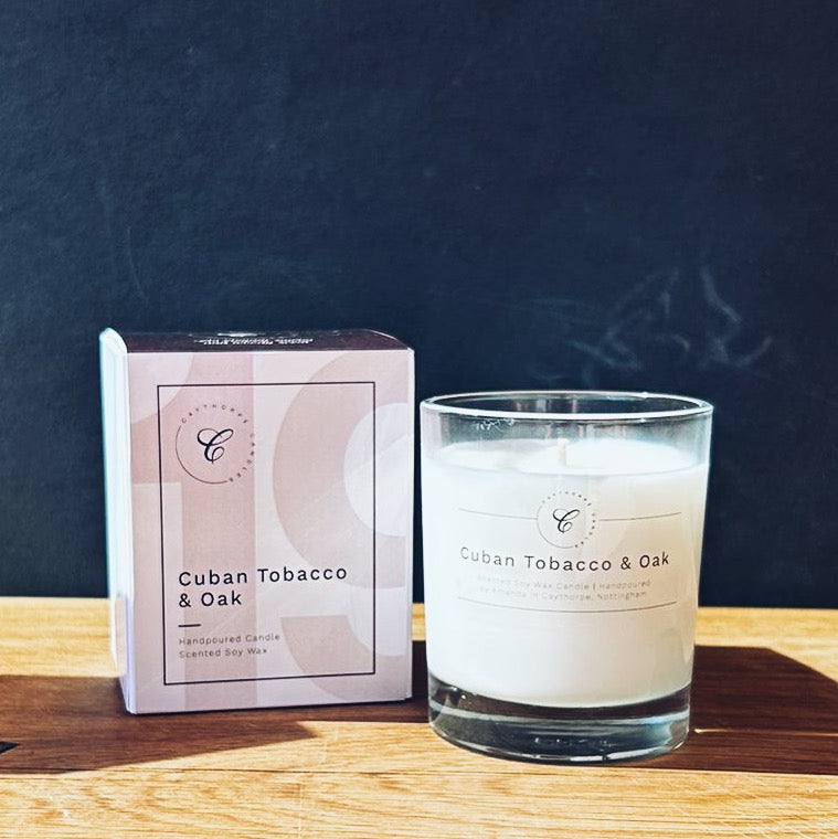 cuban linen and tobacco candle | The Whitney Collection | Soy Blended Candles | Luxury Candles & Scented Candles for Home Inspired by our vacations abroad Cuban Tobacco & Oud 