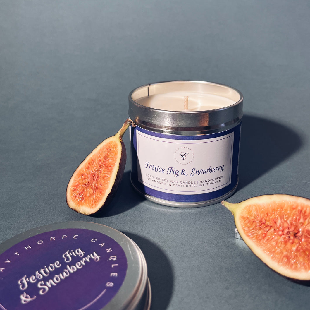 Fig & Snowberry Tin Candle