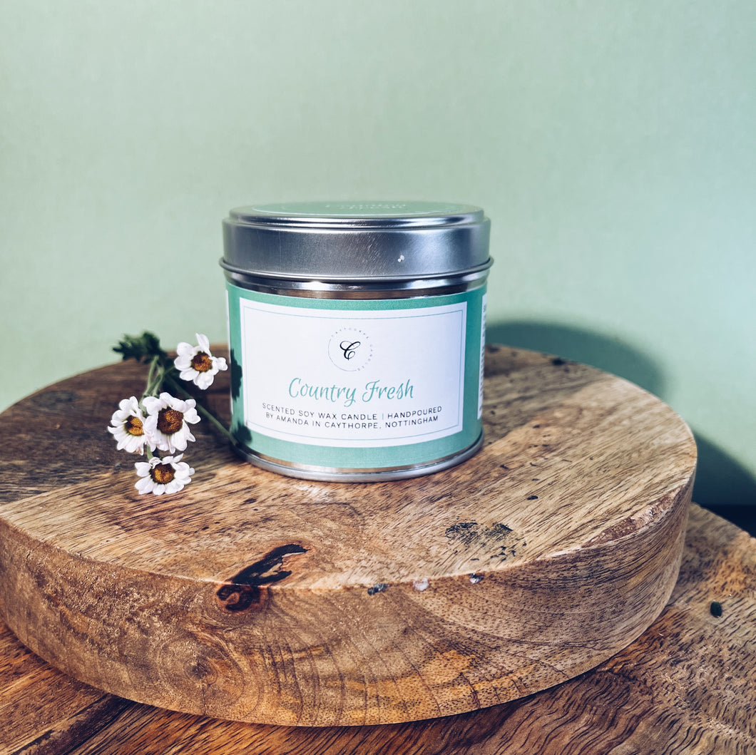 Country Fresh Tin Candle