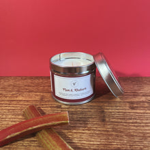 Load image into Gallery viewer, Plum &amp; Rhubarb Tin Candle
